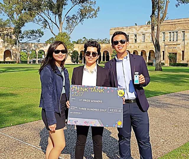Master of Biotechnology students in running for global prize with their recycling idea.