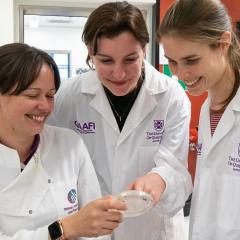 Louise Shoey, Rebecca Degnan and Dr Anne Sawyer