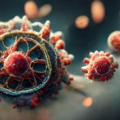 Artist impression of Henipavirus