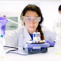 Female chemist